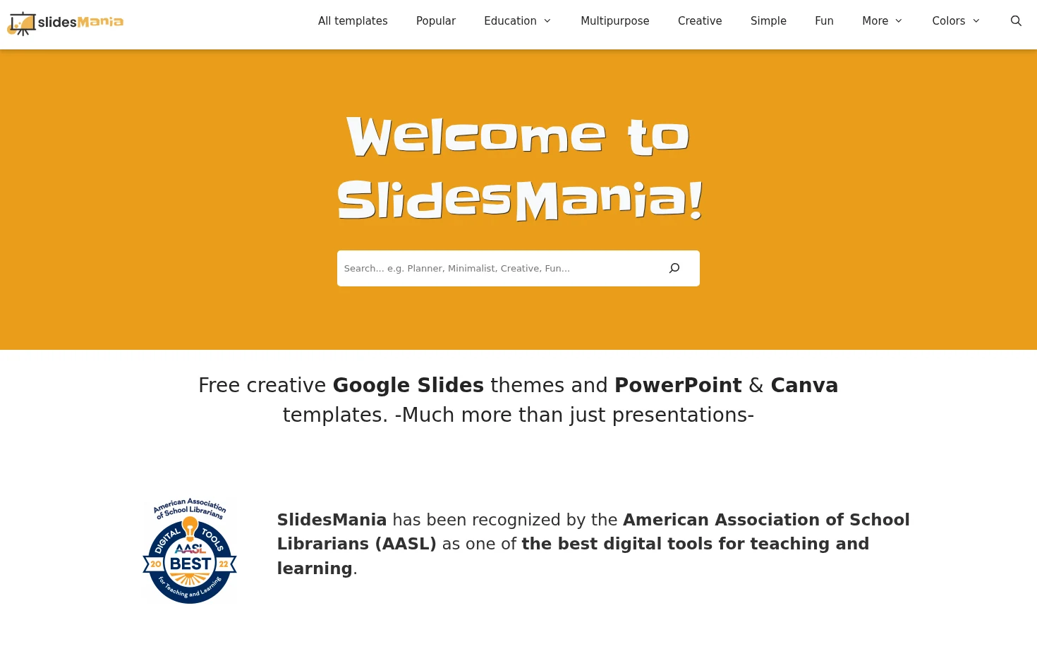 SlidesMania 页面快照